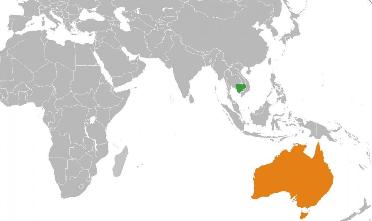 Kanbodiako mapa munduko mapa