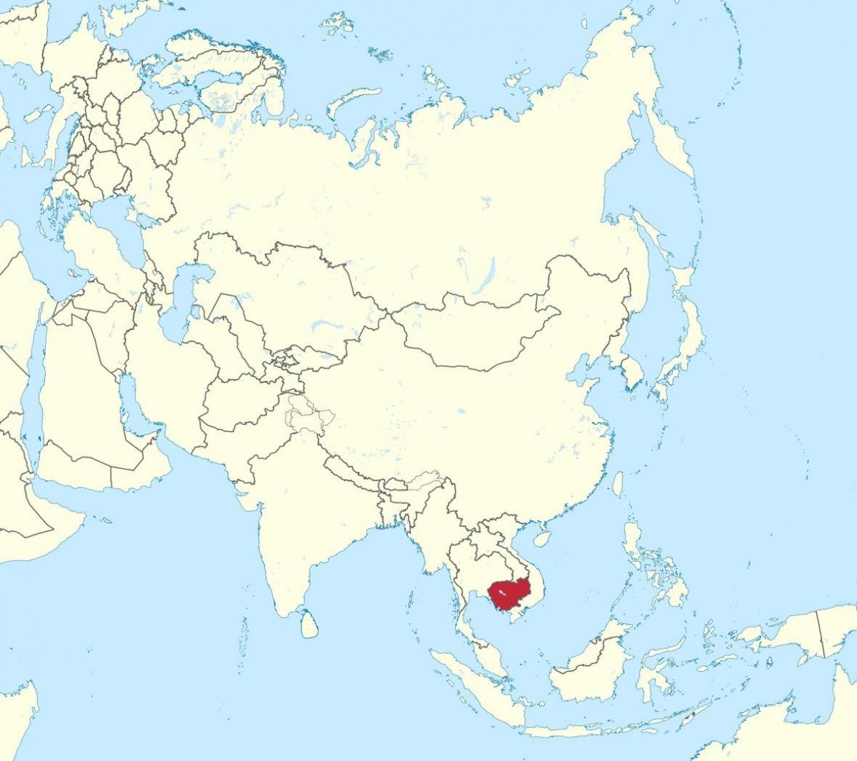Mapa Kanbodiako asia