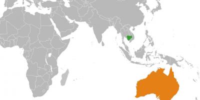 Kanbodiako mapa munduko mapa