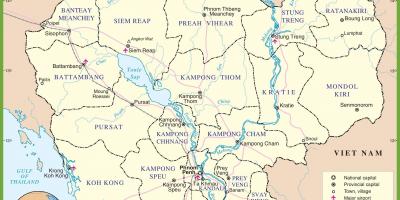 Mapa politiko Kanbodiako